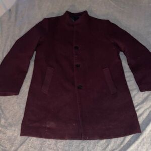 Vintage Purple Wool Dress Coat size medium